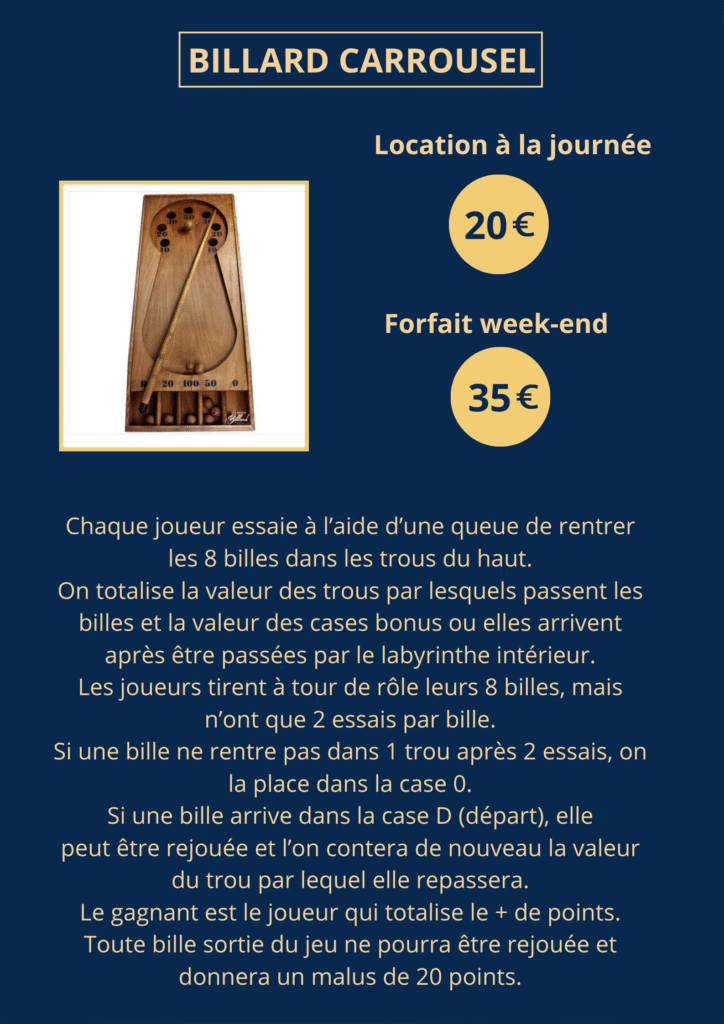Billard carrousel