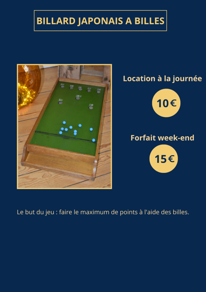 Billard japonais a billes