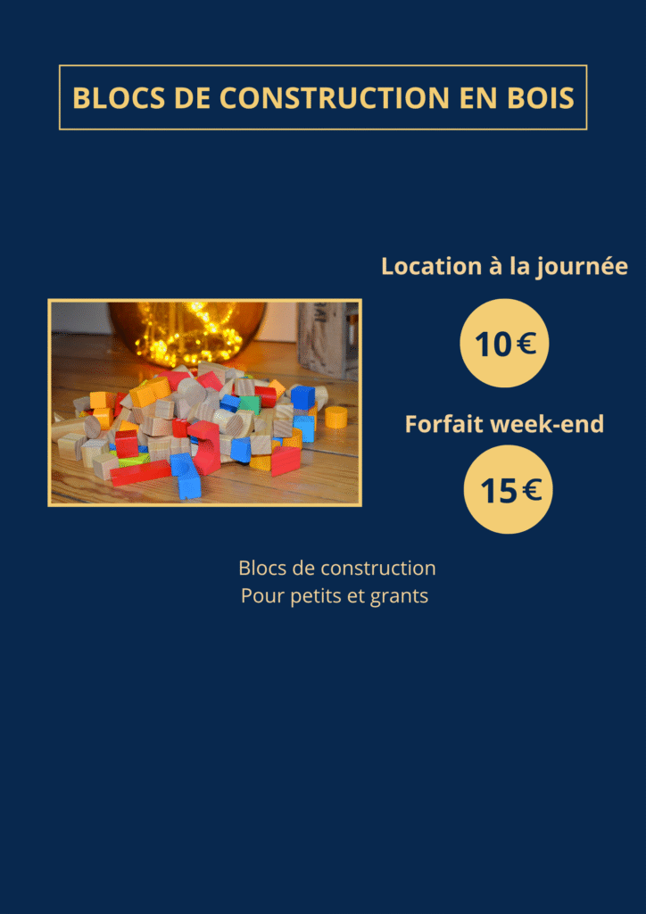 Blocs de construction en bois