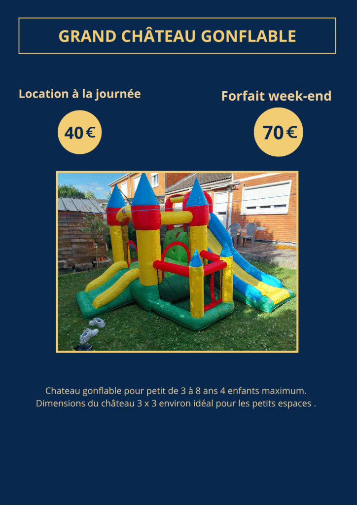 GRAND Château gonflable