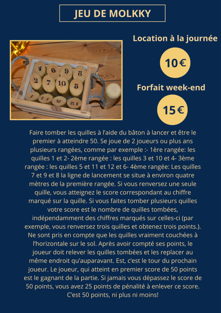 Jeu de Molkky