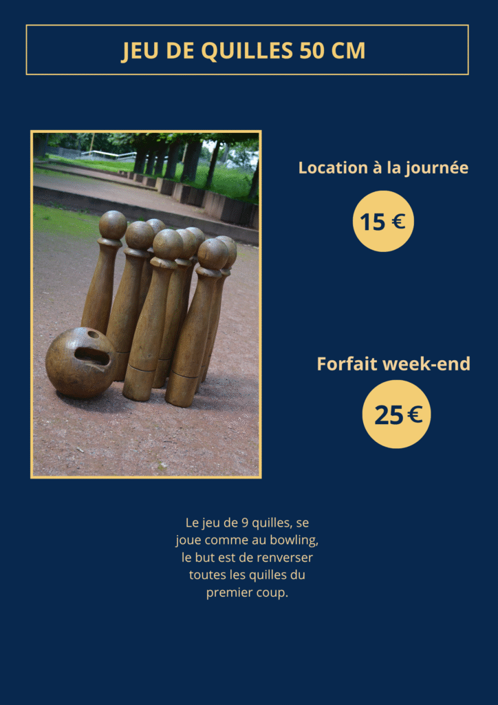 Jeu de Quilles 50 cm