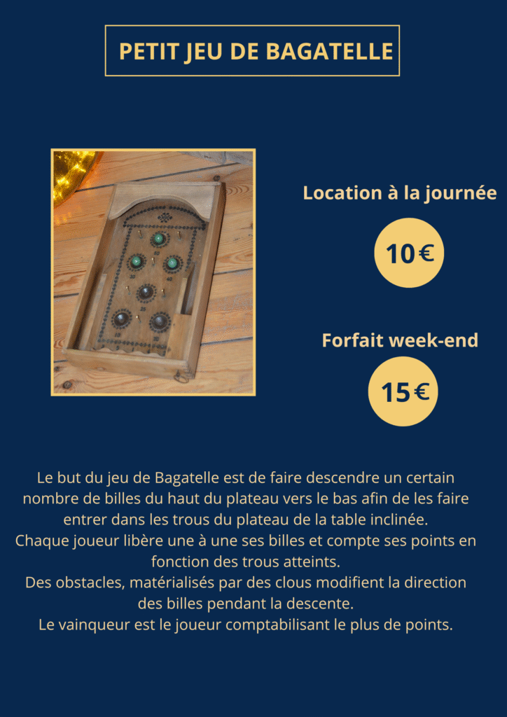 Petit jeu de Bagatelle