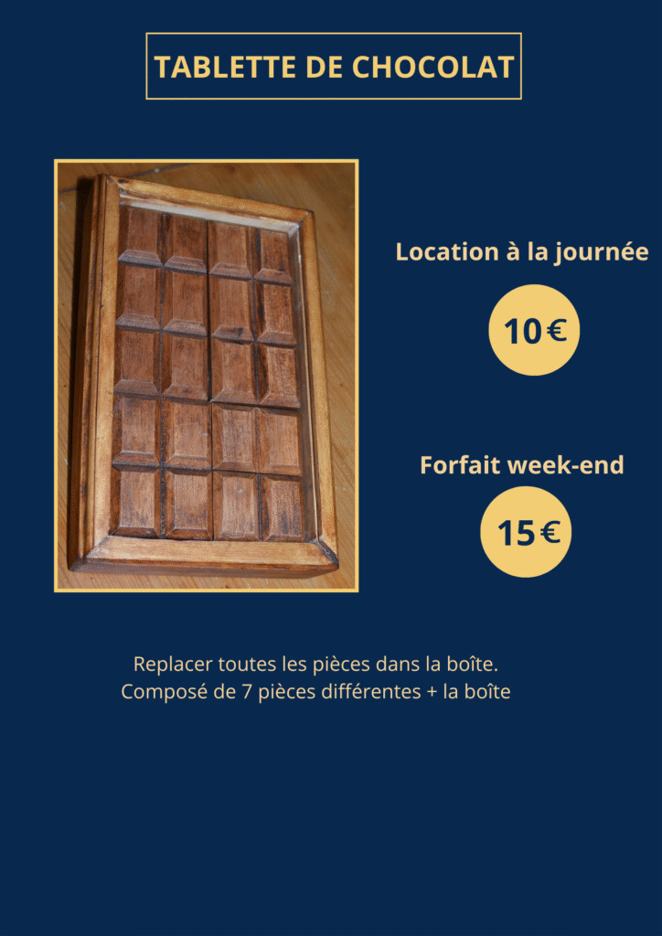 TABLETTE DE CHOCOLAT