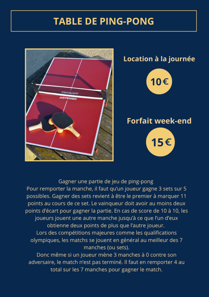 Table de ping-pong