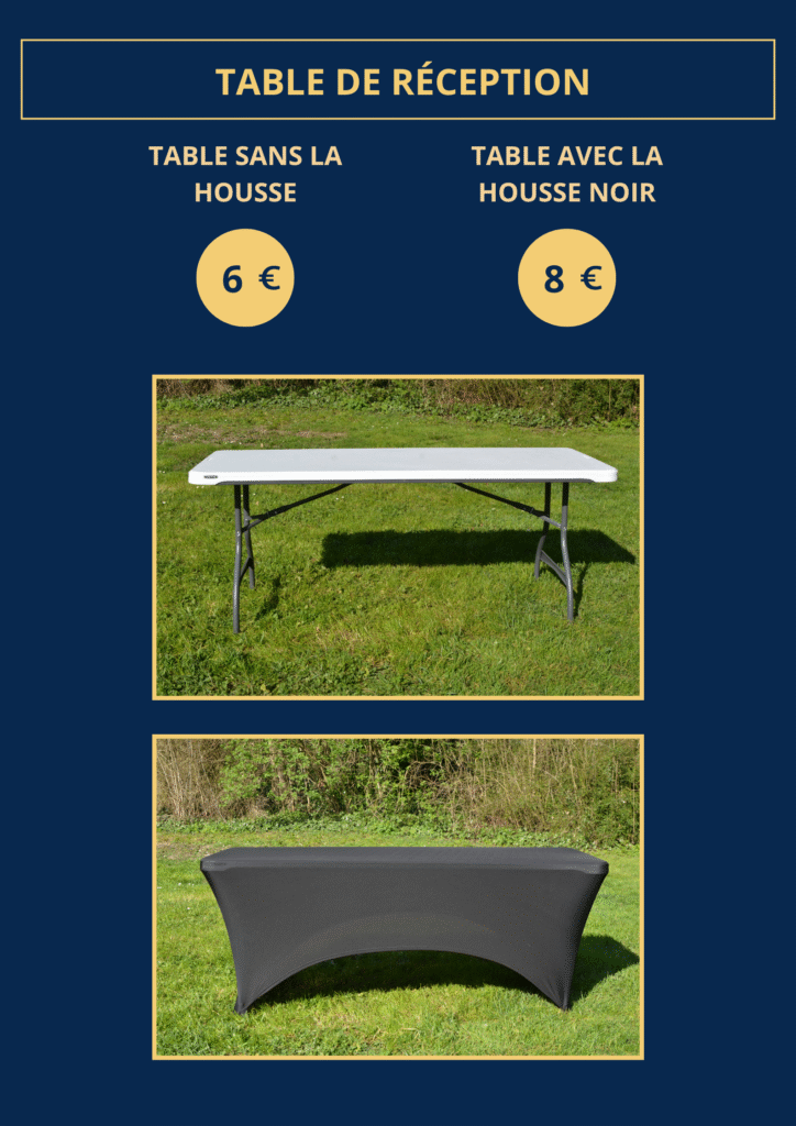 Table de réception