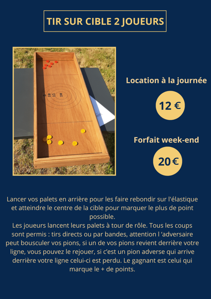 Tir sur cible 2 joueurs