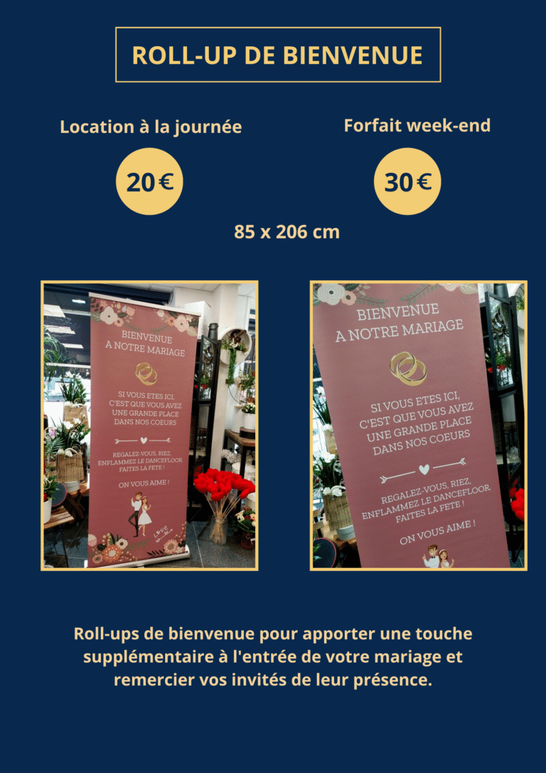 roll-up de bienvenue R